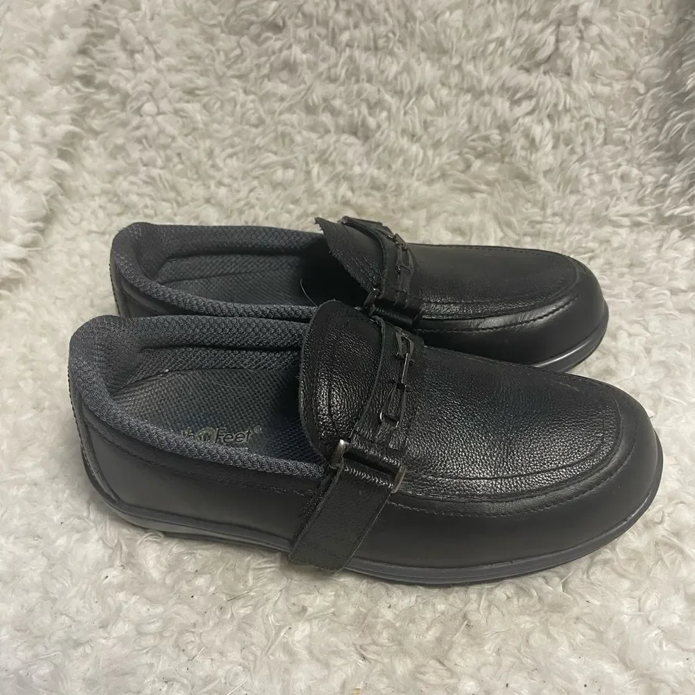 Ortho Feet Chelsea leather black Slip-On Shoes SZ8W